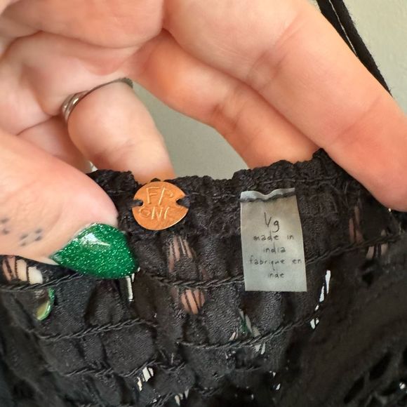 NWT Free People Adella Black Maxi Slip Dress - Picture 10 of 12